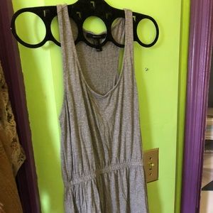 Grey cotton tank dress